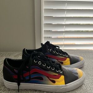 🚨BRAND NEW🚨Vans Old Skool Racer Flames Leather - Men’s 9.5